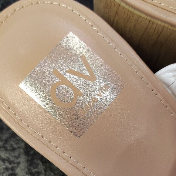 Dolce Vita White Puffy Slide Sandals - Picture 2 of 6